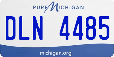 MI license plate DLN4485