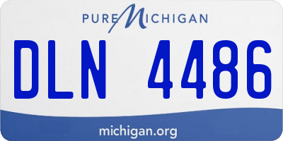 MI license plate DLN4486