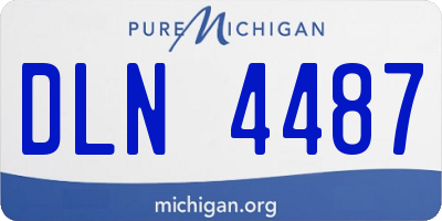 MI license plate DLN4487