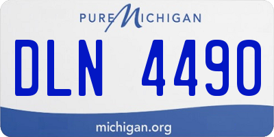 MI license plate DLN4490