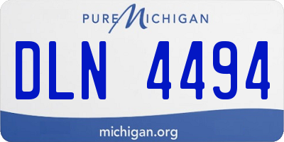 MI license plate DLN4494