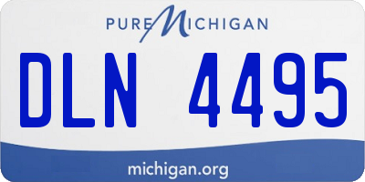 MI license plate DLN4495