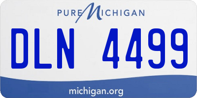 MI license plate DLN4499