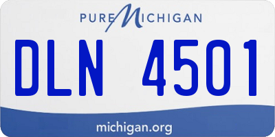 MI license plate DLN4501