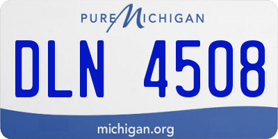 MI license plate DLN4508