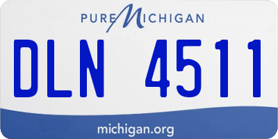 MI license plate DLN4511