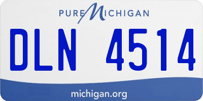 MI license plate DLN4514