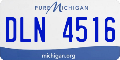 MI license plate DLN4516