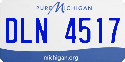 MI license plate DLN4517