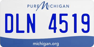 MI license plate DLN4519