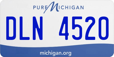 MI license plate DLN4520