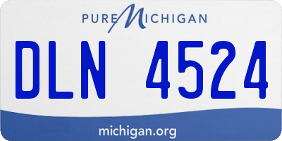 MI license plate DLN4524