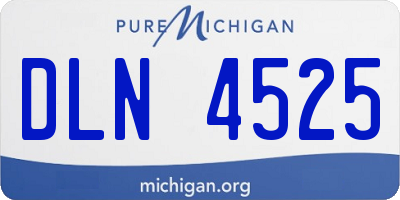 MI license plate DLN4525