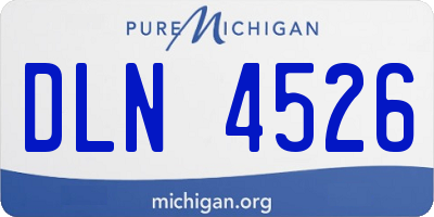 MI license plate DLN4526