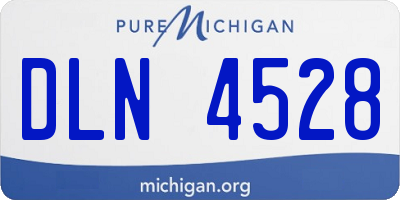 MI license plate DLN4528