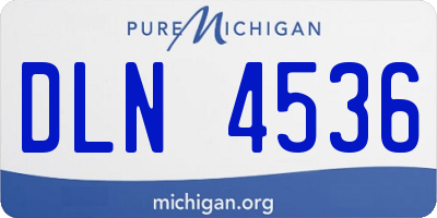 MI license plate DLN4536