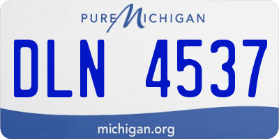 MI license plate DLN4537