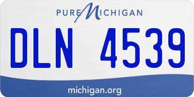 MI license plate DLN4539