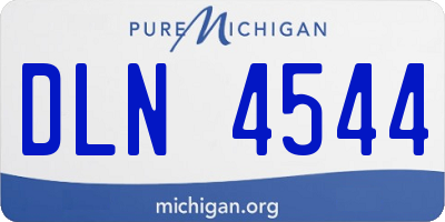 MI license plate DLN4544