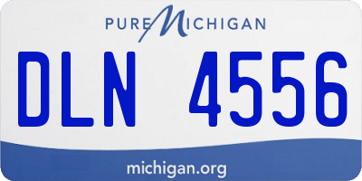 MI license plate DLN4556