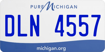 MI license plate DLN4557