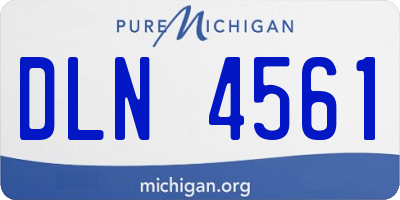 MI license plate DLN4561