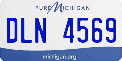 MI license plate DLN4569