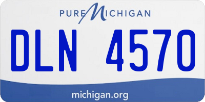 MI license plate DLN4570