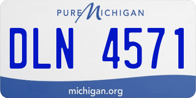 MI license plate DLN4571