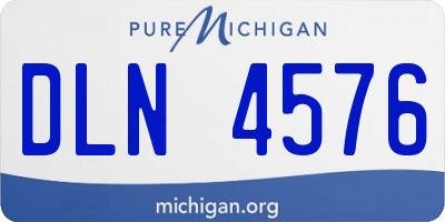 MI license plate DLN4576