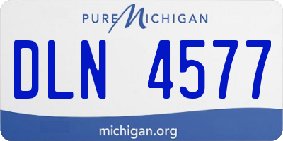 MI license plate DLN4577