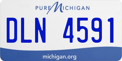 MI license plate DLN4591