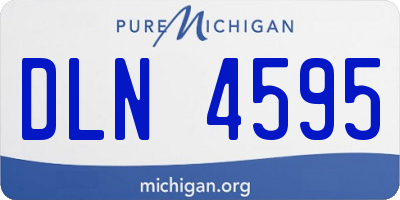 MI license plate DLN4595