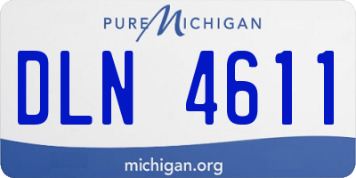 MI license plate DLN4611