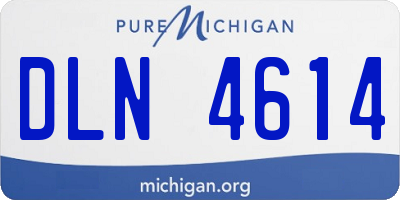 MI license plate DLN4614