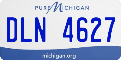 MI license plate DLN4627