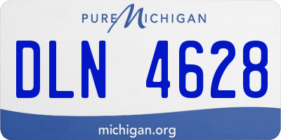 MI license plate DLN4628