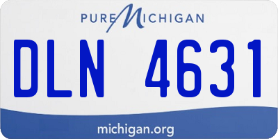 MI license plate DLN4631