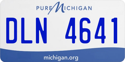 MI license plate DLN4641