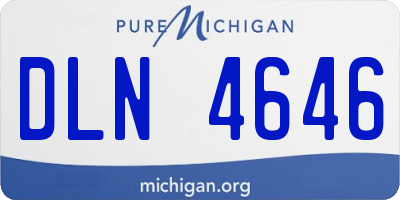 MI license plate DLN4646