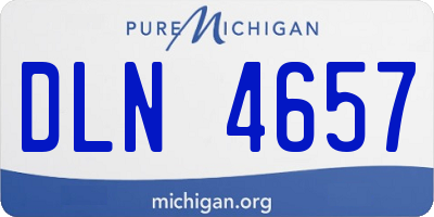 MI license plate DLN4657