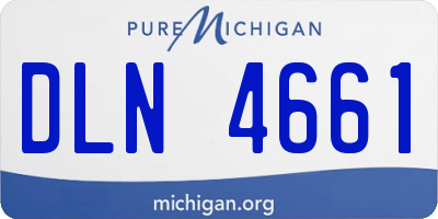 MI license plate DLN4661