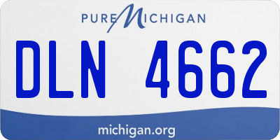 MI license plate DLN4662