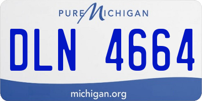 MI license plate DLN4664
