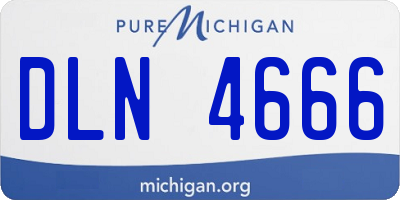 MI license plate DLN4666