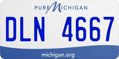 MI license plate DLN4667