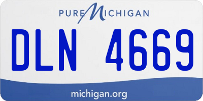 MI license plate DLN4669