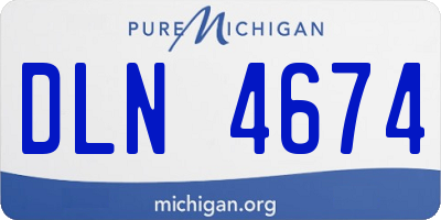 MI license plate DLN4674