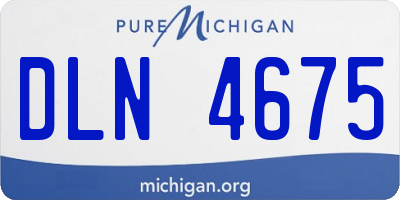 MI license plate DLN4675