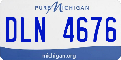 MI license plate DLN4676